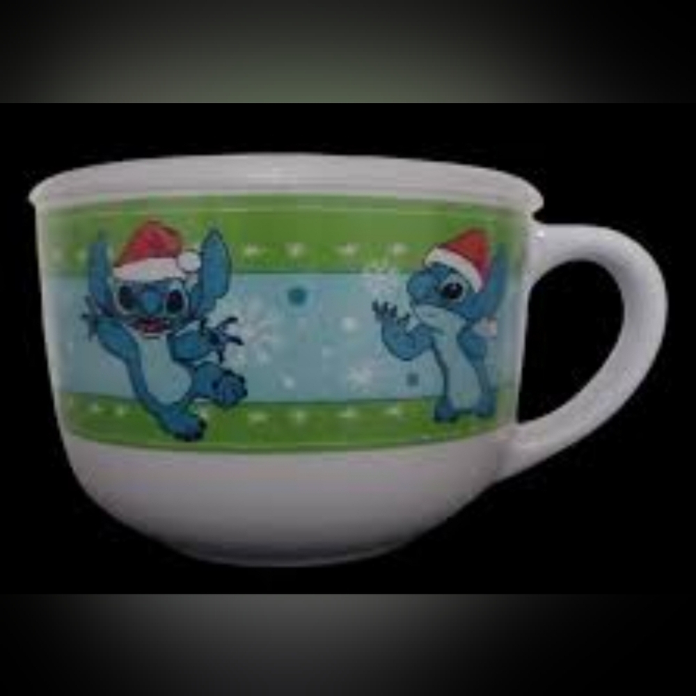 DISNEY Stitch Ceramic Soup Mug With Pressure Release Lid